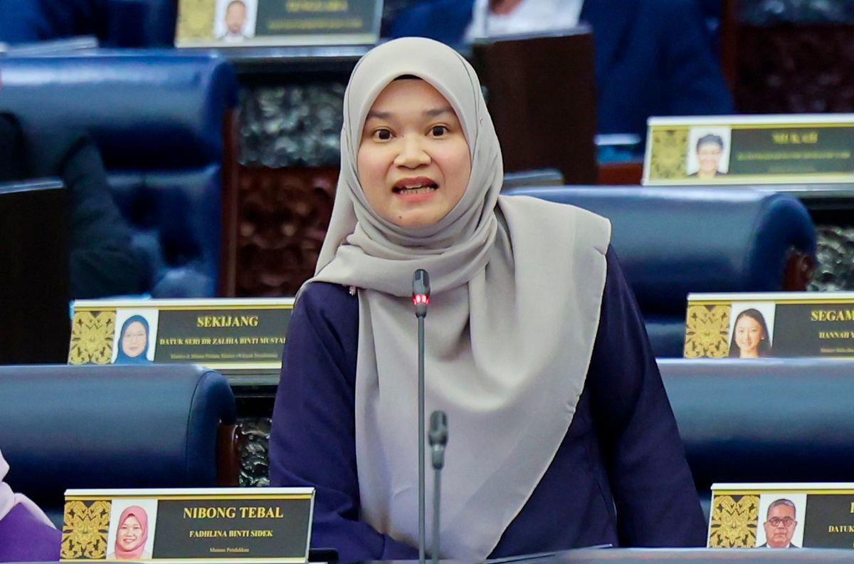 Gambar tujuan representasi sahaja: Menteri Pendidikan Fadhlina Sidek - BERNAMa