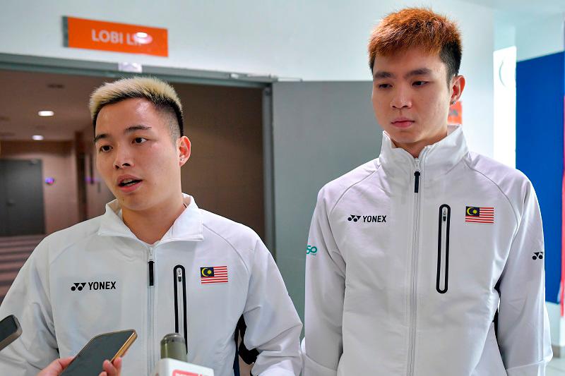 National number one men’s doubles badminton shuttler Aaron Chia, Soh Wooi Yik. - BERNAMApix