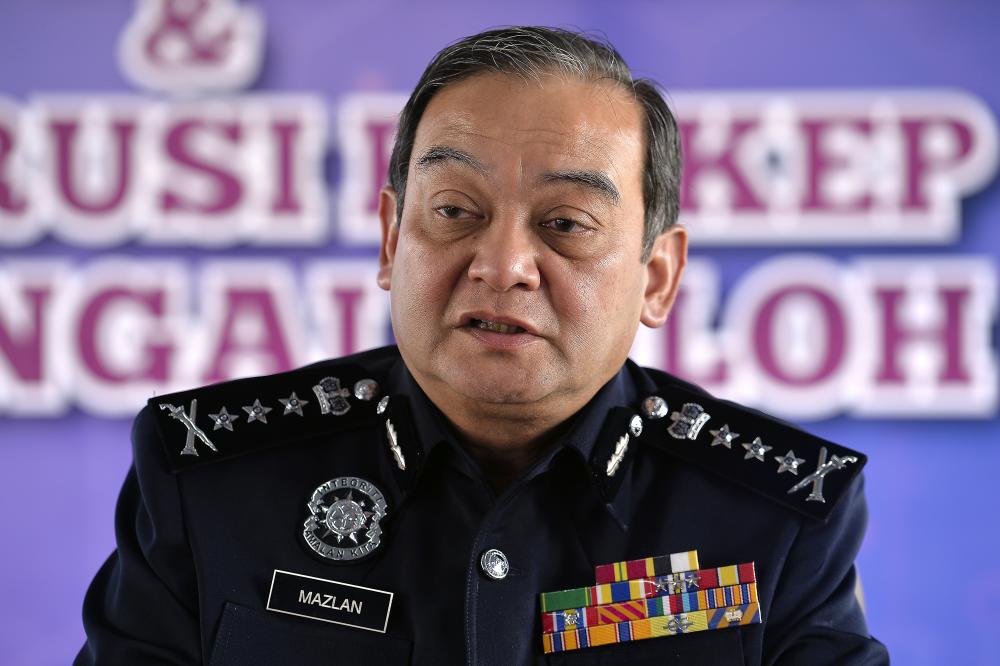 Selangor police chief Datuk Mazlan Mansor.