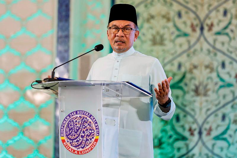 Perdana Menteri, Datuk Seri Anwar Ibrahim. - fotoBERNAMA