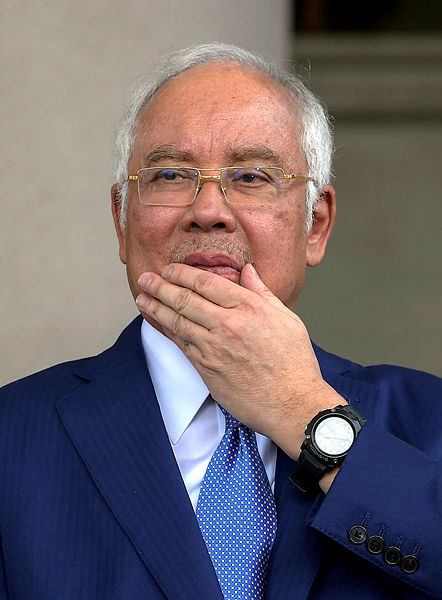 Filepix taken on Aug 28 shows Najib at the Kuala Lumpur Courts Complex. — Bernama