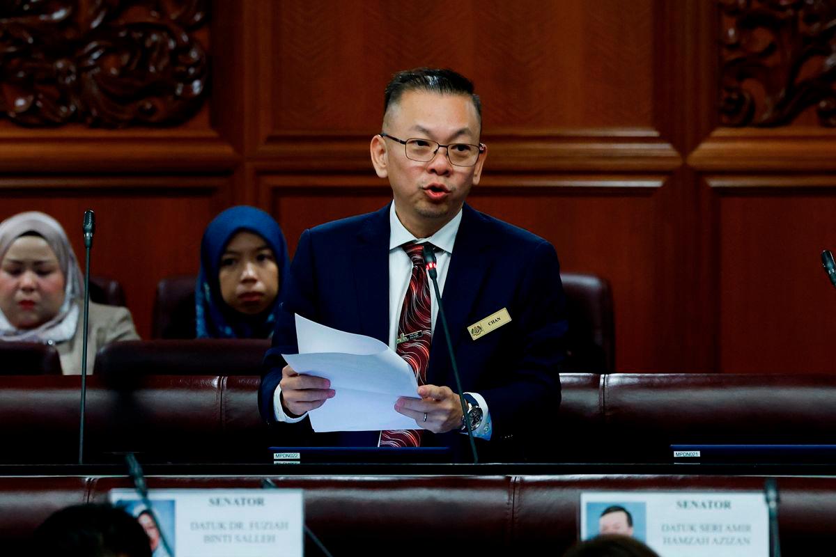 Deputy Plantation and Commodities Minister Datuk Chan Foong Hin. - BERNAMA