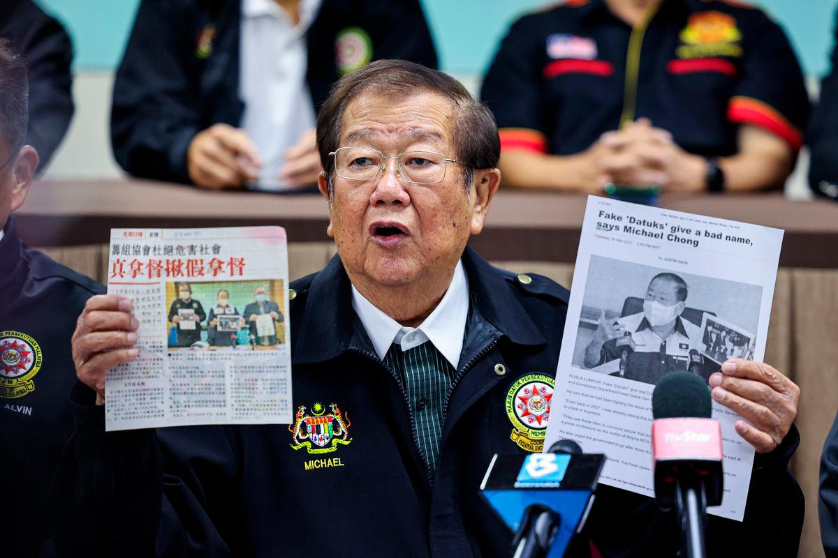 MCA Public Services and Complaints Department head Datuk Seri Michael Chong - Bernamapix