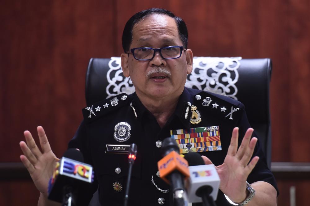 Bukit Aman Investigation and Traffic Enforcement Department director Datuk Azisman Alias. - Bernama