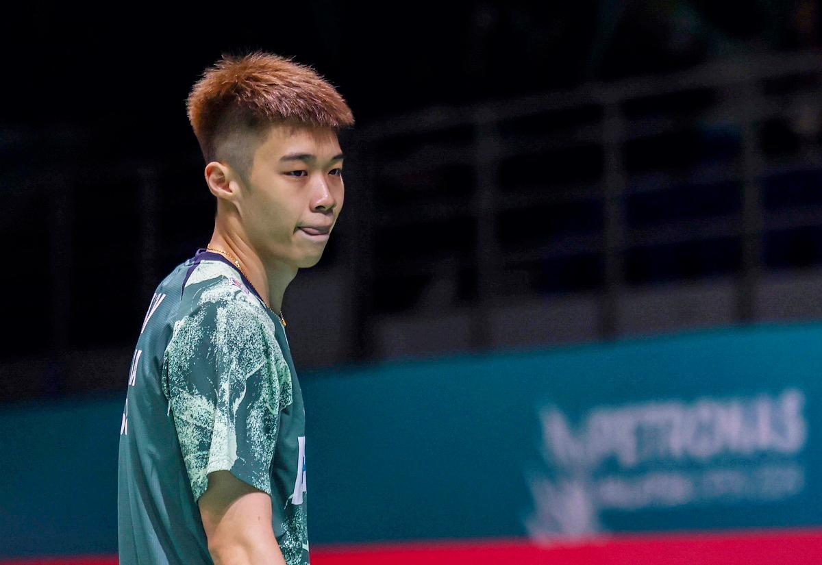 National men’s singles shuttler, Ng Tze Yong. - BERNAMApix