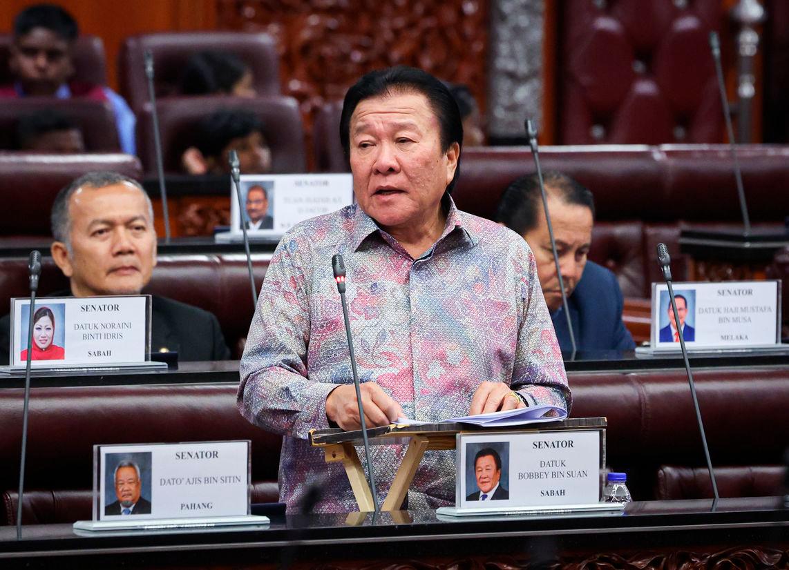 Sabah Senator Datuk Bobbey Suan - Photo by BERNAMA