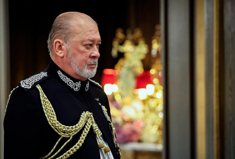 Yang di-Pertuan Agong, Sultan Ibrahim. - fotoBERNAMA