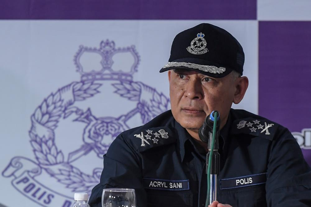 Former Inspector-General of Police, Tan Sri Acryl Sani Abdullah Sani. - BERNAMApix