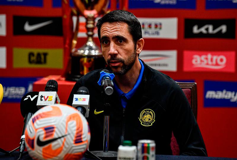 Harimau Malaya head coach, Pau Marti Vicente. - BERNAMApix