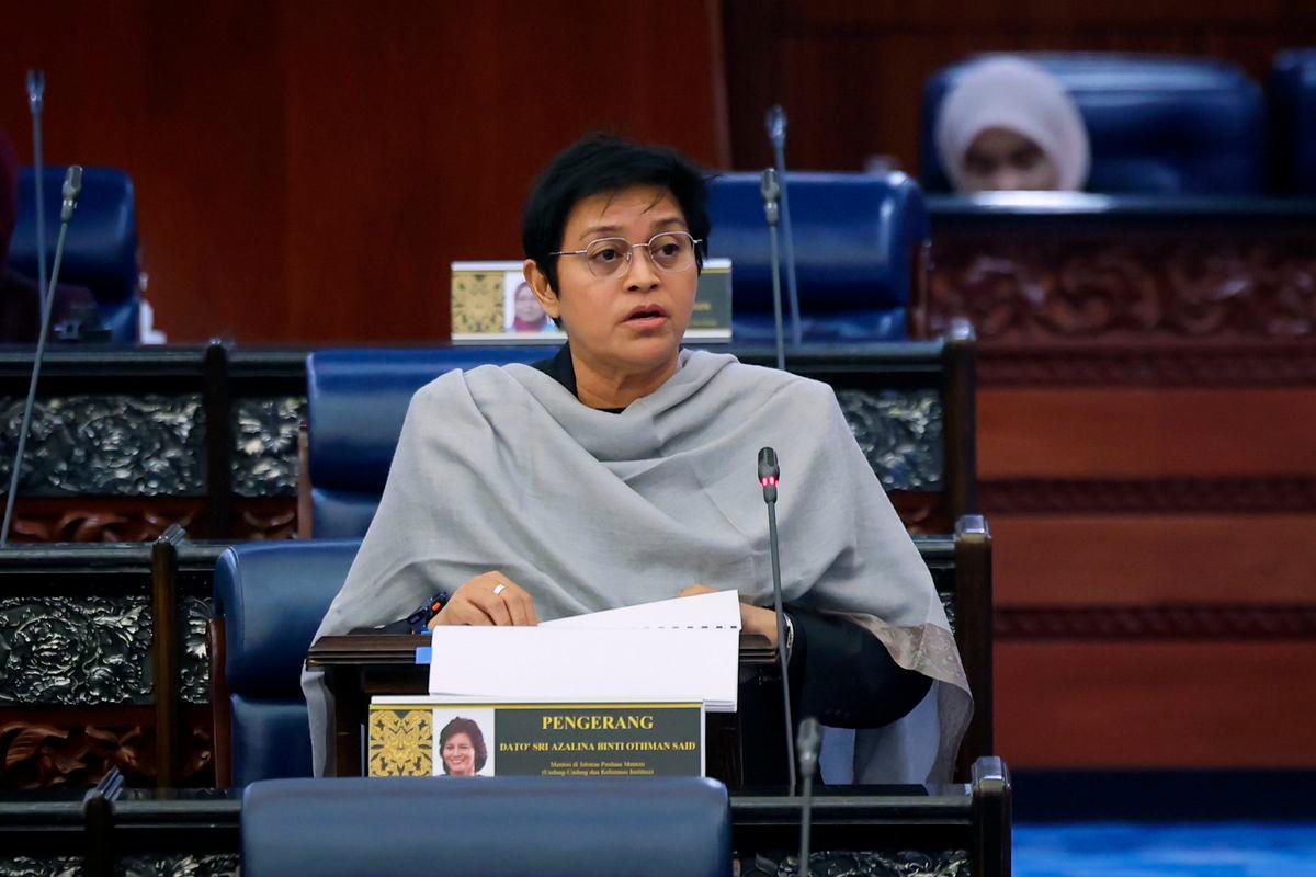 Minister in the Prime Minister’s Department (Law and Institutional Reform) Datuk Seri Azalina Othman Said - BERNAMAPIX