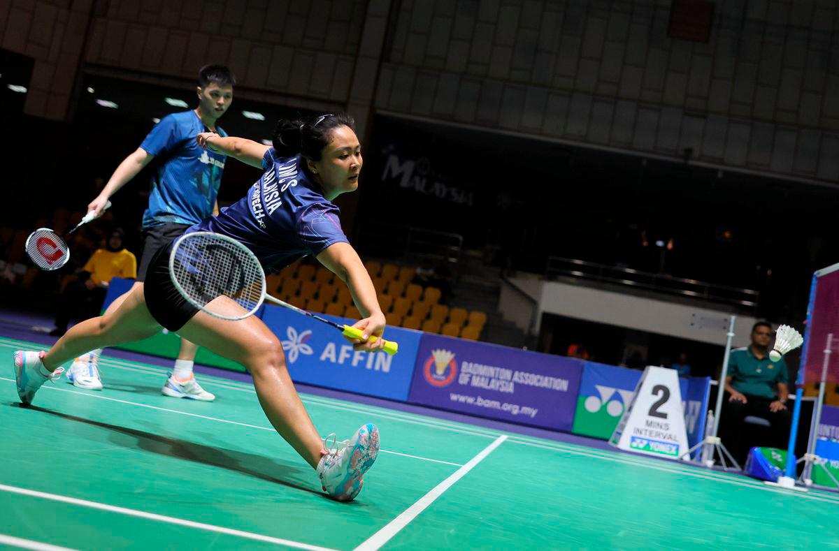 National shuttlers Lim Chiew Sien and Wong Tien Ci - BERNAMAPIX