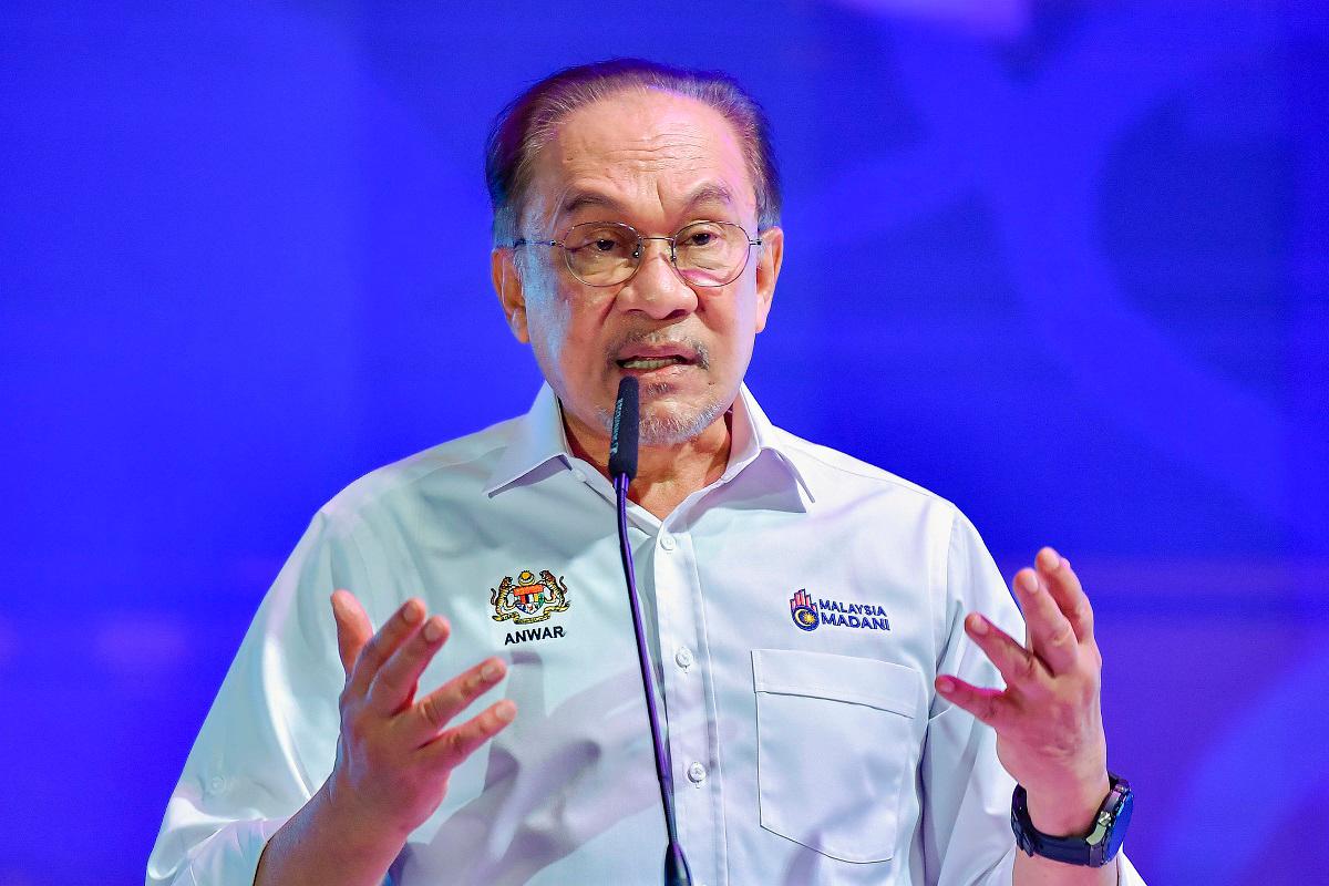 Perdana Menteri Datuk Seri Anwar Ibrahim. - fotoBERNAMA