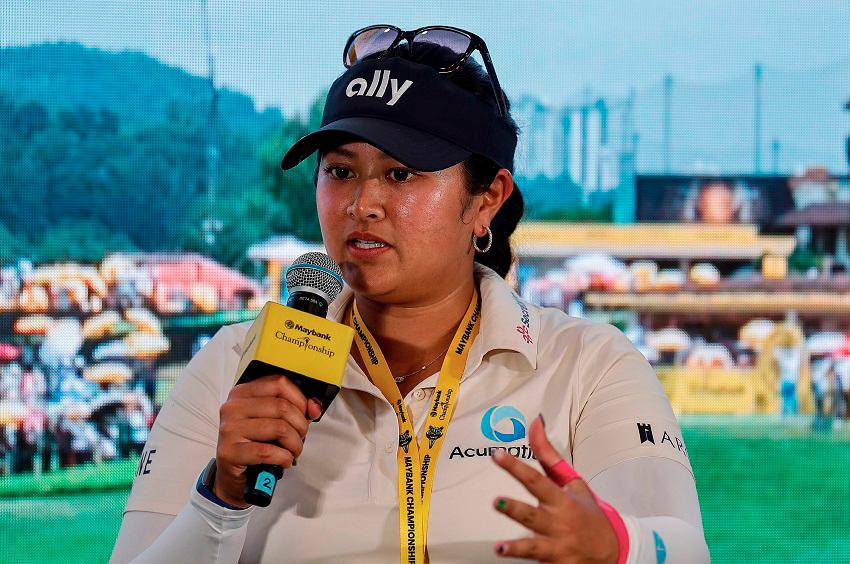 Lilia Vu during a press conference in conjunction with the Maybank Championship 2024 at the Kuala Lumpur Golf and Country Club (KLGCC). – BERNAMAPIC