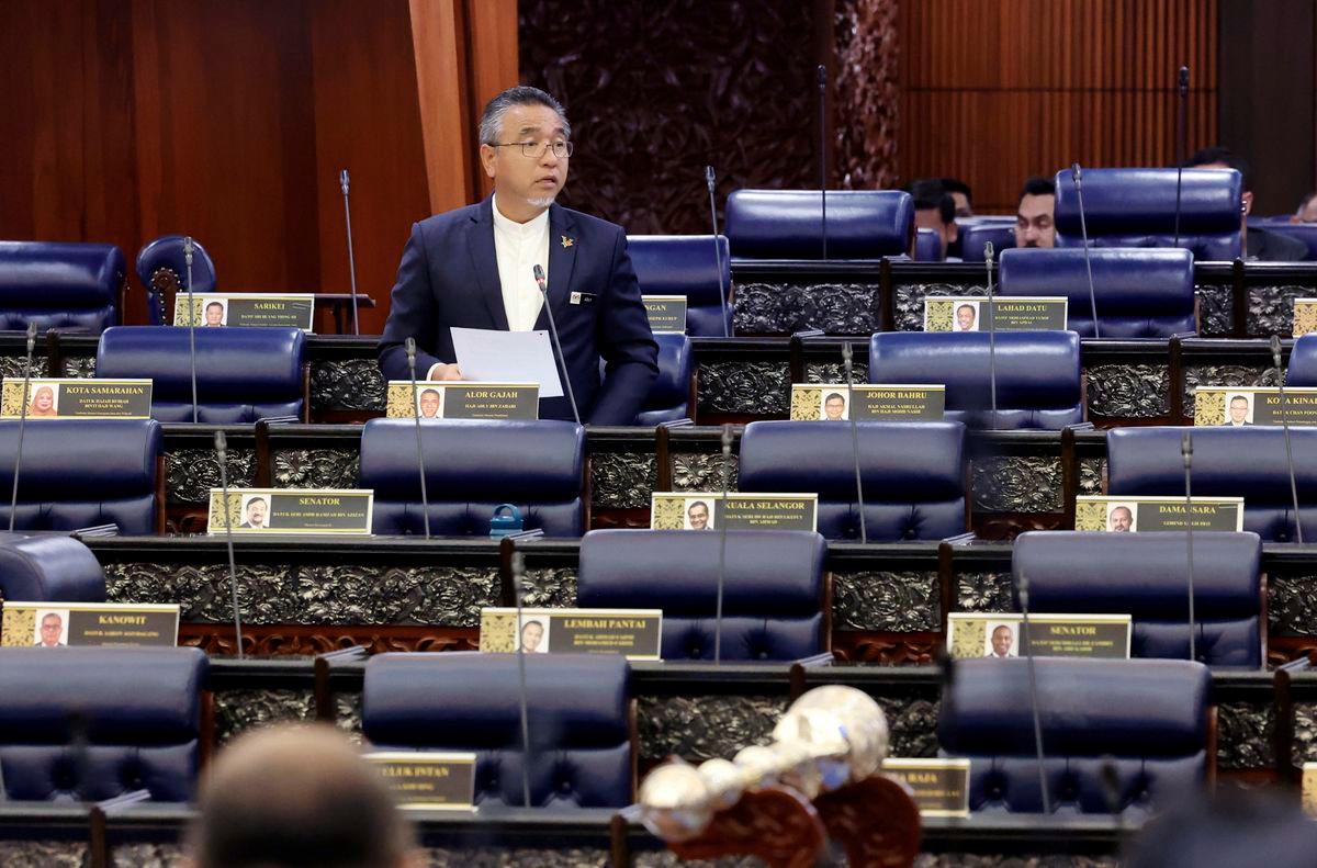 Deputy Defence Minister Adly Zahari, who is also the Member of Parliament for Alor Gajah, during the oral question-and-answer session in the Dewan Rakyat today. – BERNAMA