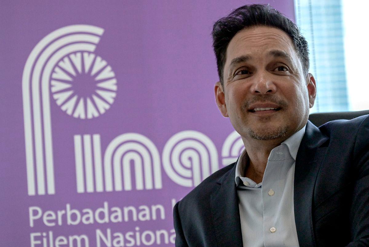 Pengerusi Perbadanan Kemajuan Filem Nasional Malaysia (Finas) Datuk Gerald Hans Isaac pada temu bual bersama pengamal media di Finas, semalam- fotoBERNAMA