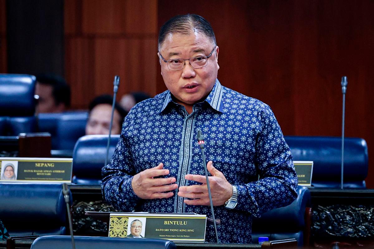 Tourism, Arts and Culture Minister Datuk Seri Tiong King Sing - Photo by BERNAMA