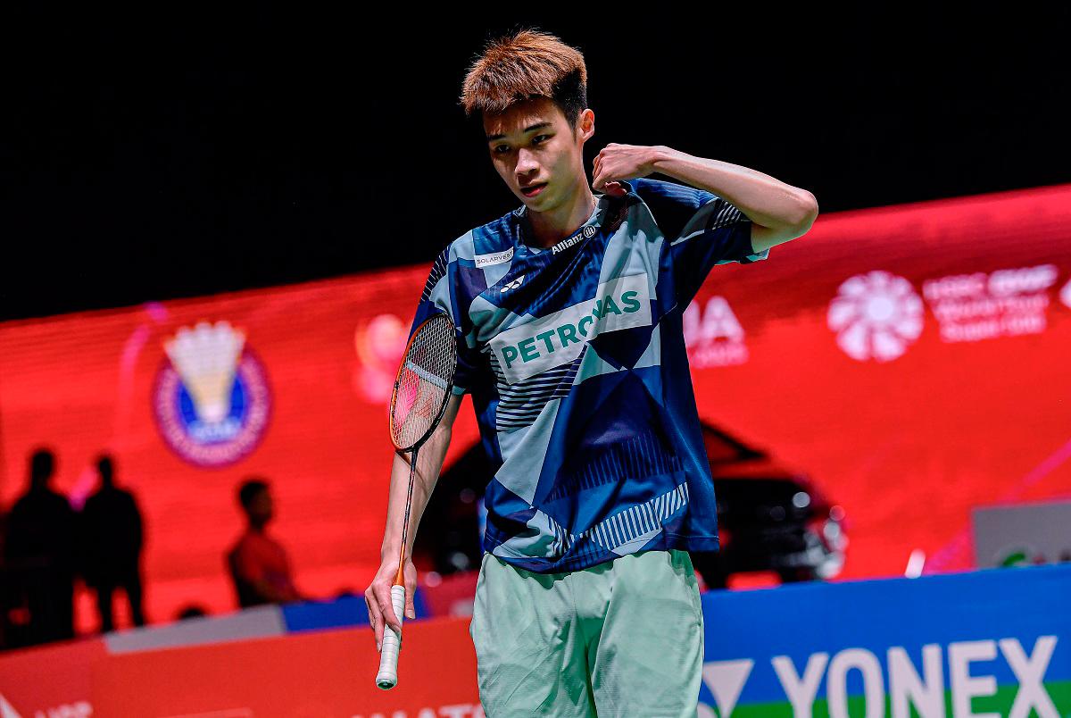 National men’s singles shuttler, Ng Tze Yong. - BERNAMApix