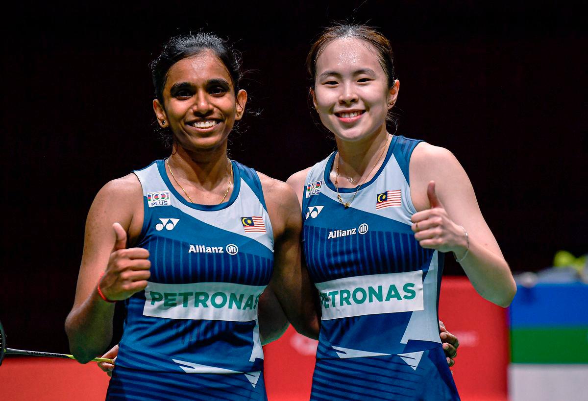 National women’s doubles badminton pair Pearly Tan and M. Thinaah - Photo by BERNAMA