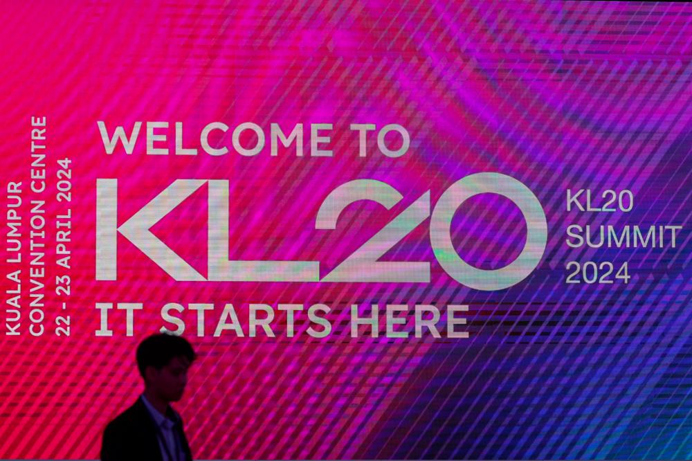 The KL20 Summit 2024, commencing at the Kuala Lumpur Convention Centre, marks a pivotal moment in Malaysia's journey to be among the top 20 global start-up hubs by 2030 and solidifies Malaysia's position as a premier destination for start-ups and venture capitalists.- BERNAMAPIX
