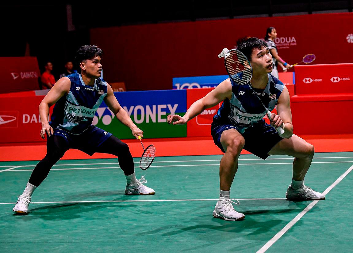 National men’s doubles pair of Choong Hon Jian and Muhammad Haikal Nazri - Photo by BERNAMA
