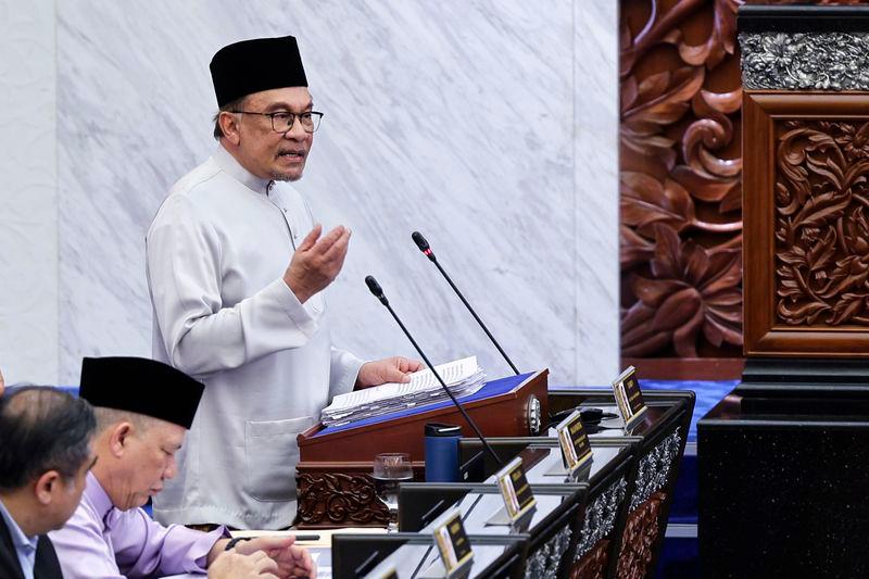 Prime Minister Datuk Seri Anwar Ibrahim presenting Budget 2025 on Friday - BERNAMApix