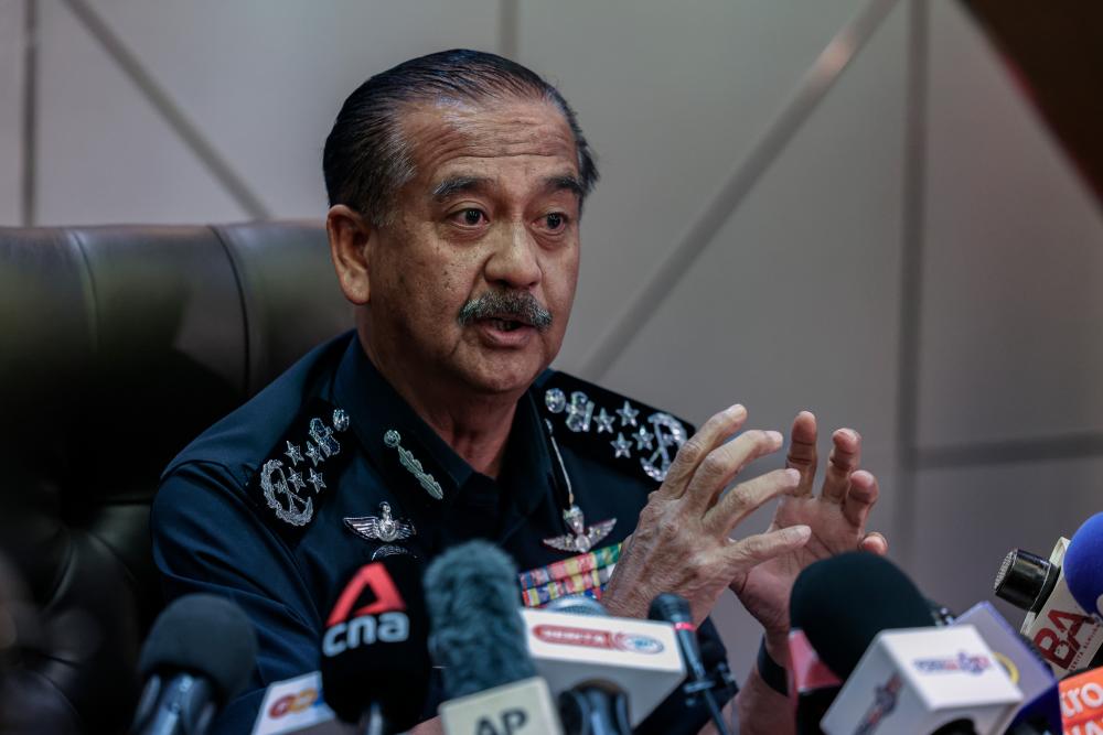 Inspector-General of Police, Tan Sri Razarudin Husain. - BERNAMAPIX