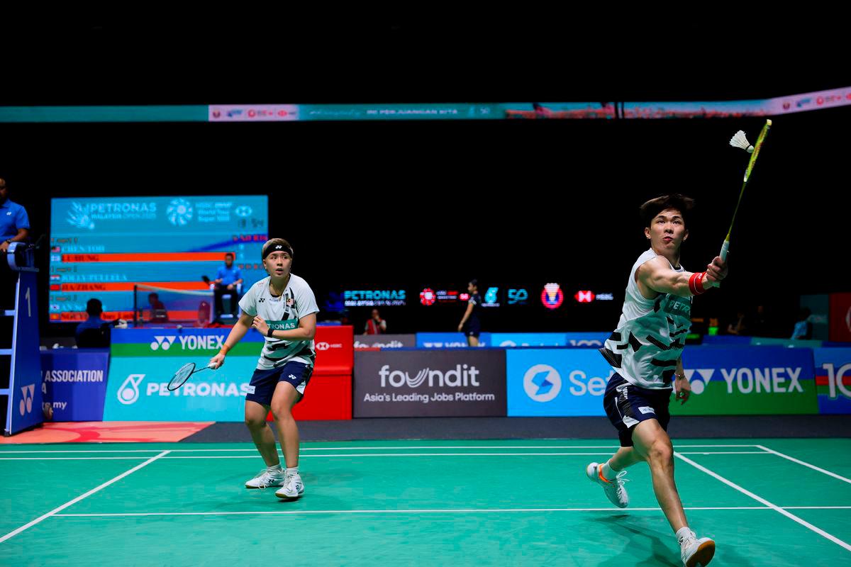 National mixed doubles pair Chen Tang Jie-Toh Ee Wei - BERNAMApix