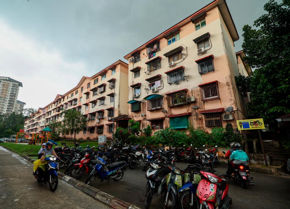 Lokasi Blok R dimana Allahyarham Zayn Rayyan Abdul Matiin tinggal. - fotoBERNAMA