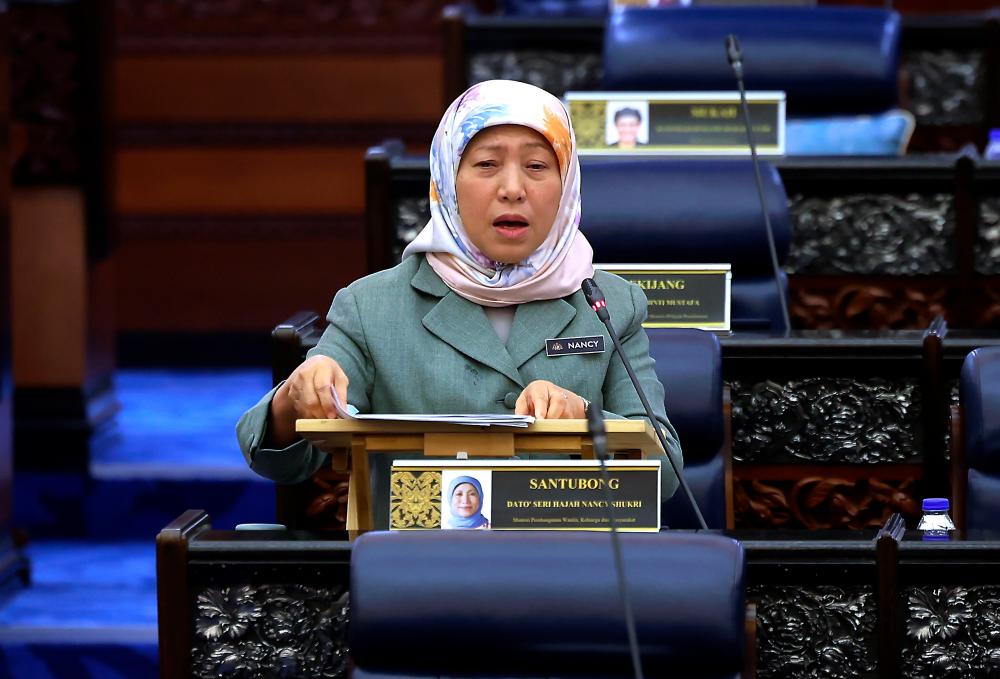 Women, Family and Community Development Minister Datuk Seri Nancy Shukri - BERNAMApix