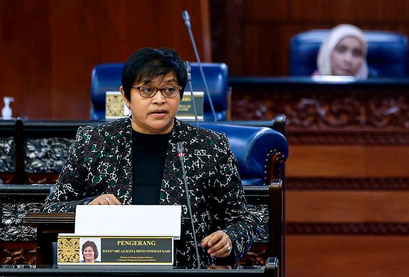 Menteri di Jabatan Perdana Menteri (Undang-Undang dan Reformasi Institusi) Datuk Seri Azalina Othman Said - fotoBERNAMA