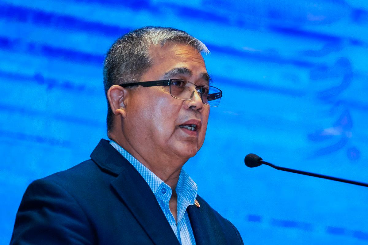 Menteri Perpaduan Negara, Datuk Aaron Ago Dagang berucap pada Sesi Dialog Belanjawan 2026 Kementerian Perpaduan Negara di M Resort &amp; Hotel Kuala Lumpur hari ini -fotoBERNAMA