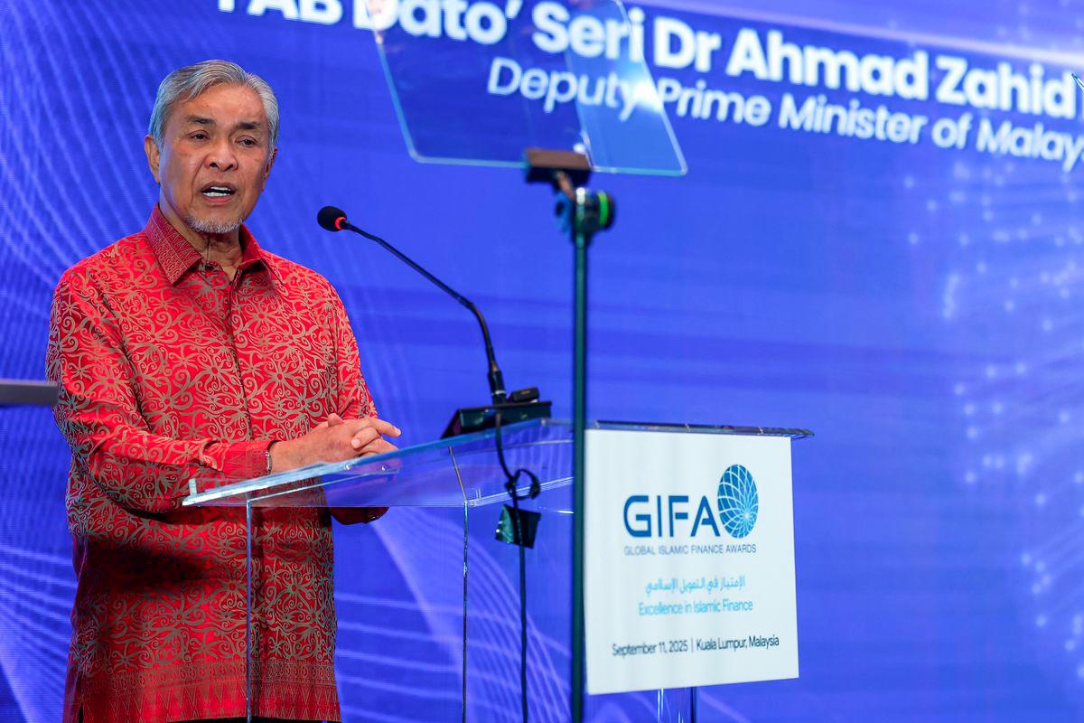 KUALA LUMPUR, Sept 11 -- Deputy Prime Minister Datuk Seri Dr Ahmad Zahid Hamidi delivers his keynote address at the Global Islamic Finance Summit (GIFS) 2025 - BERNAMAPIX