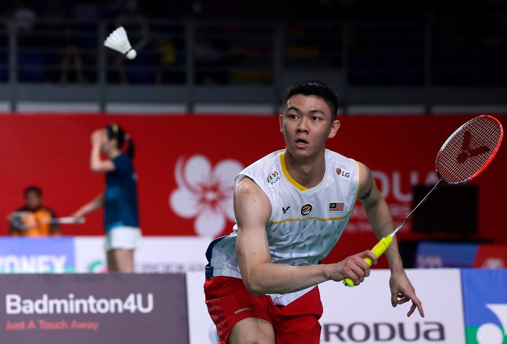 National badminton singles player Lee Zii Jia. BERNAMAPIX