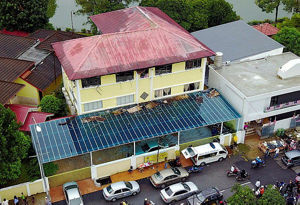 Site of the tahfiz fire that claimed 23 lives on Sept 14, 2017.