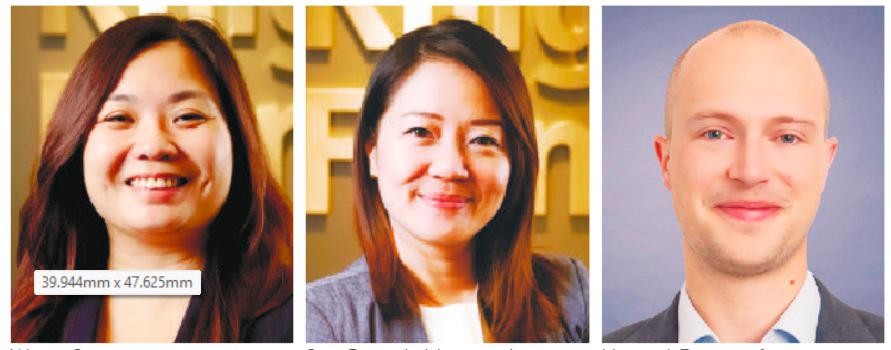 From left: Wong, Soo and Howard.
