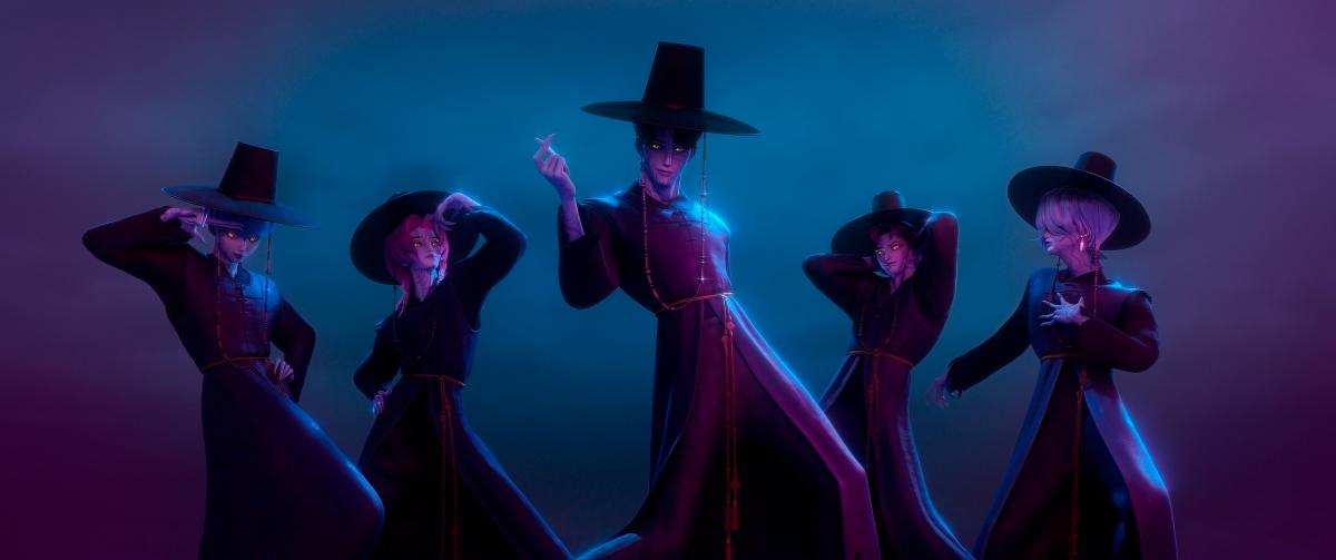 $!The Saja Boys, a demonic boy band with fatal charm and flawless vocals.