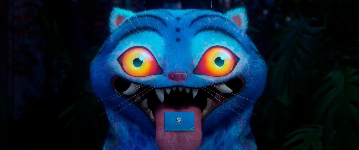 $!Derpy the plush tiger mascot is the unexpected comic relief amid chaos and cosmic stakes.