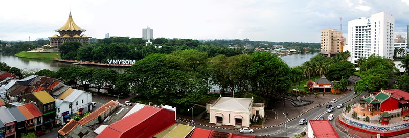 Aerial view of Kuching. — Pix courtesy of Art Shea