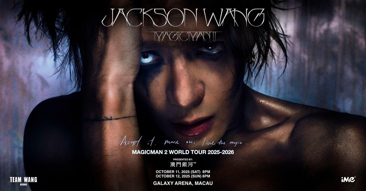 MAGICMAN 2 WORLD TOUR 2025-2026 in Macau Presented by Galaxy Macau™ will see global superstar Jackson Wang taking the stage at Macau’s largest indoor arena, Galaxy Arena, on October 11 and 12 for two electrifying live shows.