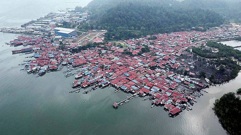 A view over the Bukit Malut settlement, Langkawi. — Bernama