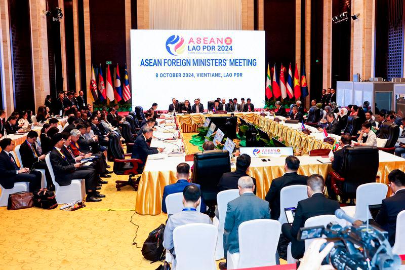 Foreign Minister Datuk Seri Mohamad Hasan is attending the ASEAN Foreign Ministers’ Meeting (AMM) today, ahead of the 44th and 45th ASEAN Summits and Related Summits scheduled for Oct 9 at the National Convention Centre (NCC). BERNAMAPIX