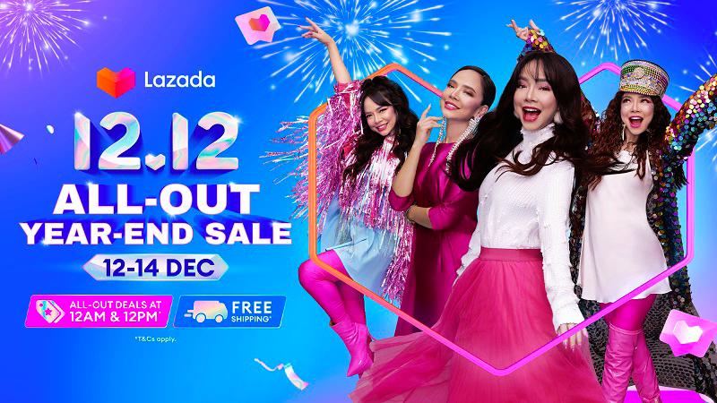 Lazada 12.12 All-Out Sale Steps Up A Notch with Exciting Limited-Time Deals and Free Shipping for Year-End Shopping Galore