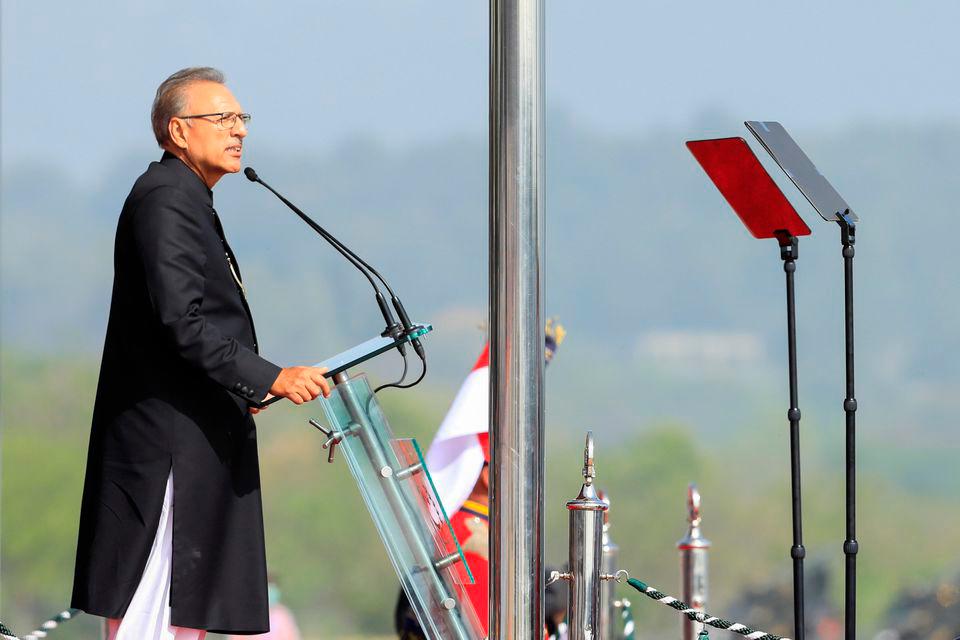 Pakistani President Arif Alvi. REUTERSPIX
