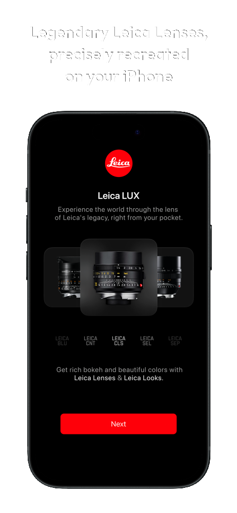 $!Leica Lux app for iPhone