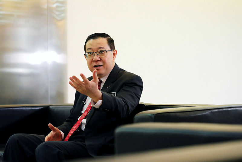 Finance Minister Lim Guan Eng speaks during an interview with Reuters in Putrajaya, Malaysia, July 22, 2019. — Reuters