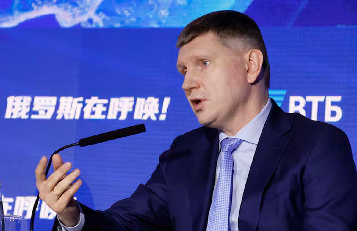 Minister of Economic Development of the Russian Federation Maxim Reshetnikov attends a plenary session of the VTB Investment Forum ‘Russia Calling’ in Moscow, Russia December 4, 2024. Yuri Kochetkov/Pool via REUTERS/File Photo