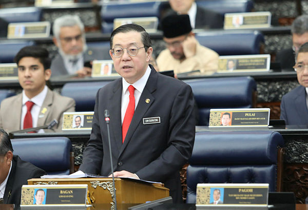 Finance Minister Lim Guan Eng presents the 2020 Budget in the Dewan Rakyat on October 11, 2019. — Sunpix by Norman Hiu