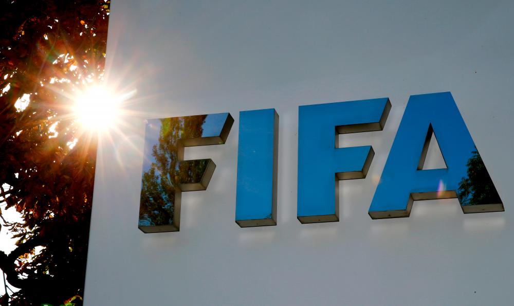 The logo of FIFA is seen in front of its headquarters in Zurich, Switzerland September 26, 2017. - Reuters