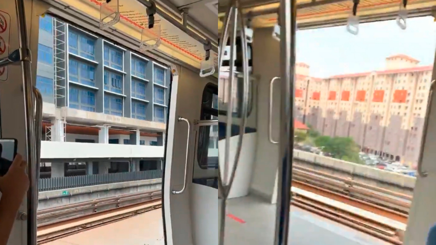 Viral video shows LRT moving with doors open while passing Ara Damansara