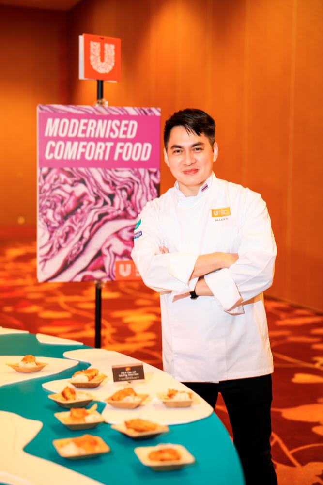 $!Jiraroj created the Modernised Comfort Food menu.